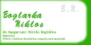 boglarka miklos business card